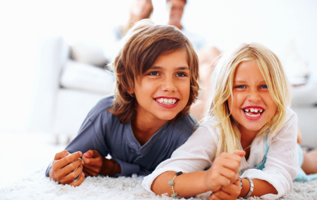 Smiling Brother and Sister