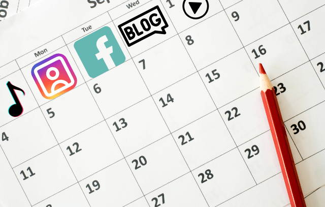 Illustration of content calendar